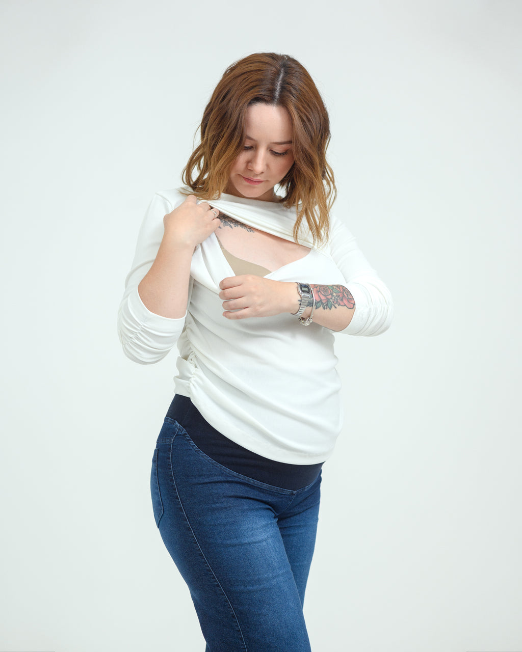 Polera Lactancia - Blanca