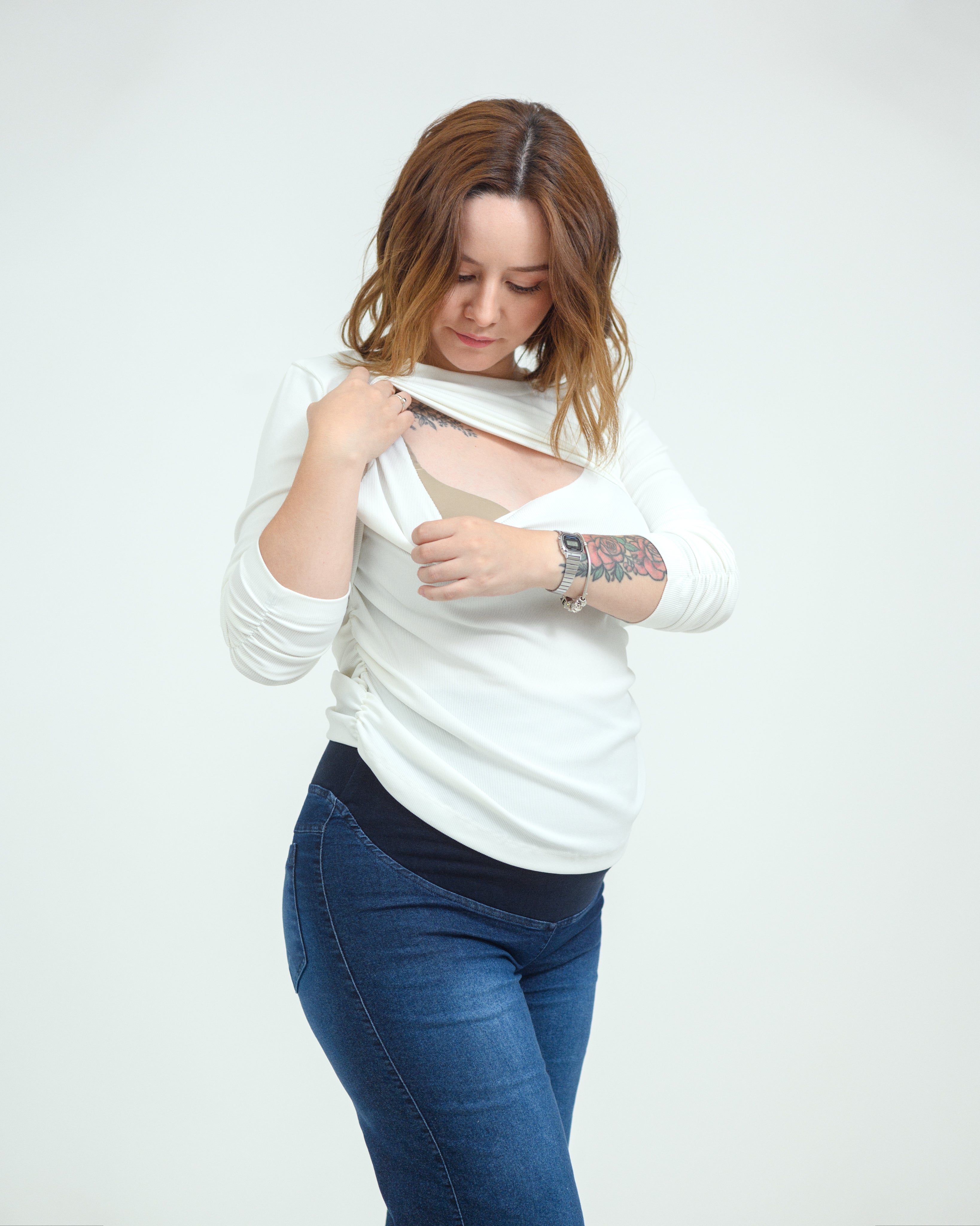 Polera Lactancia - Blanca