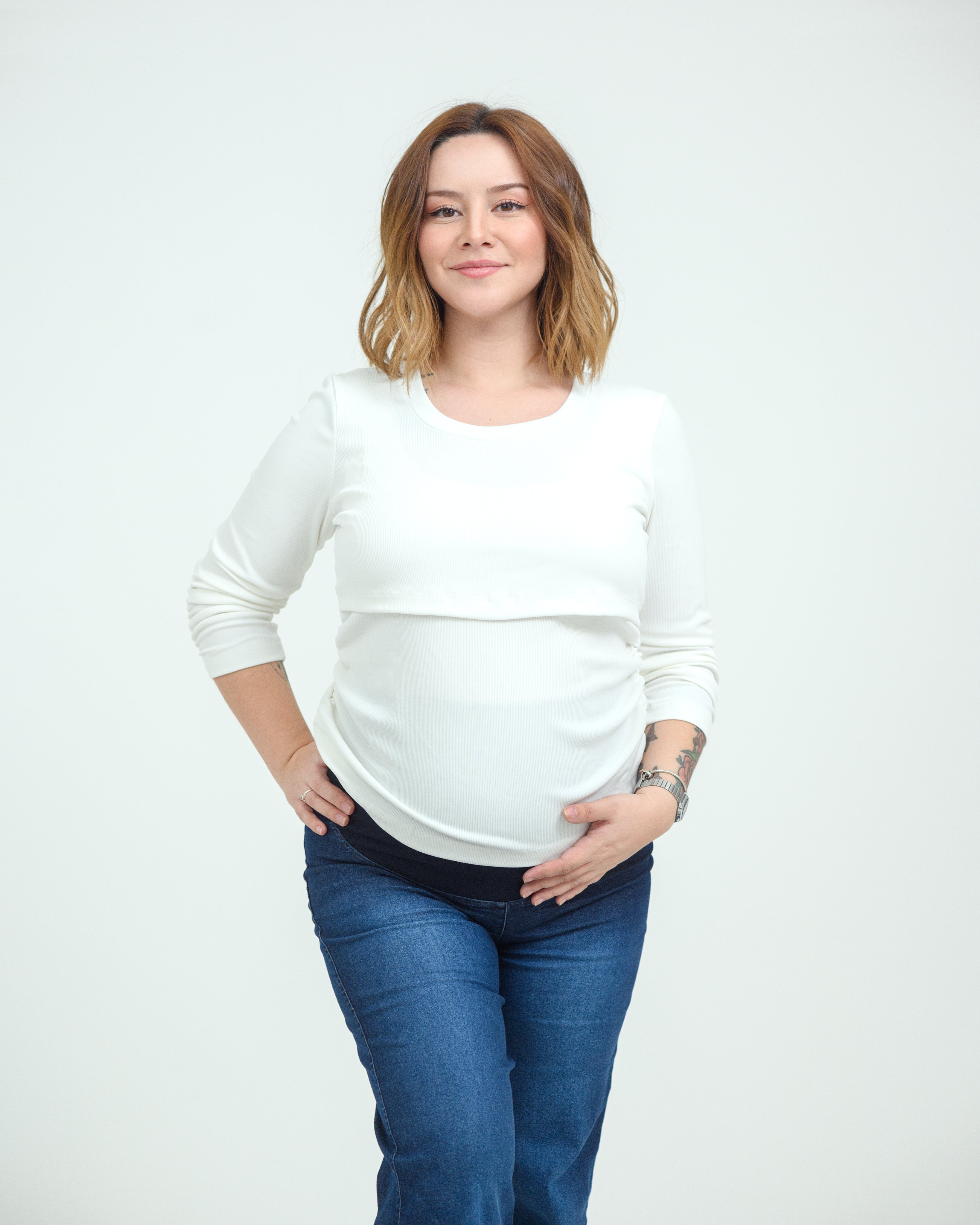 Polera Lactancia - Blanca